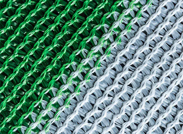 Home green white shade net