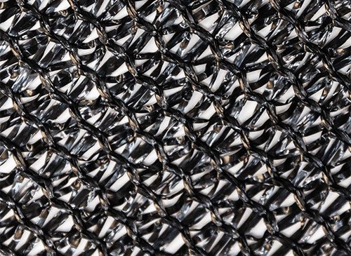red and white side blcack shade net